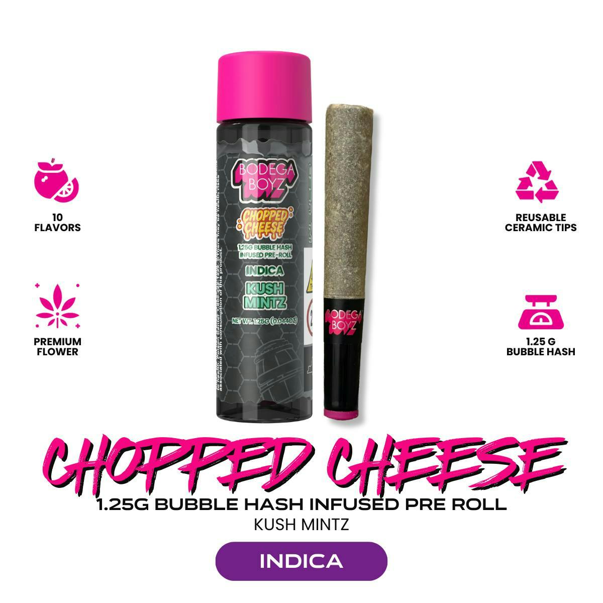 Kush Mintz Bubble Hash Infused Pre-Roll 1.25g (Bodega Boyz)