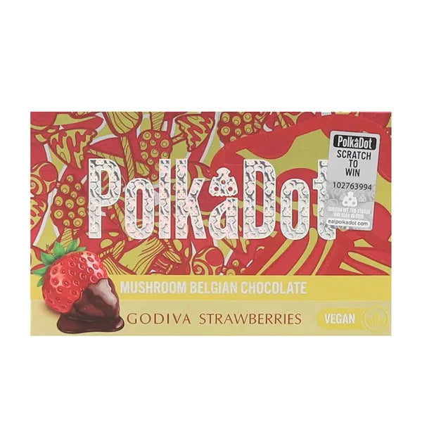 Godiva Strawberries Mushroom Belgian Chocolate Bar 4g (Polkadot)