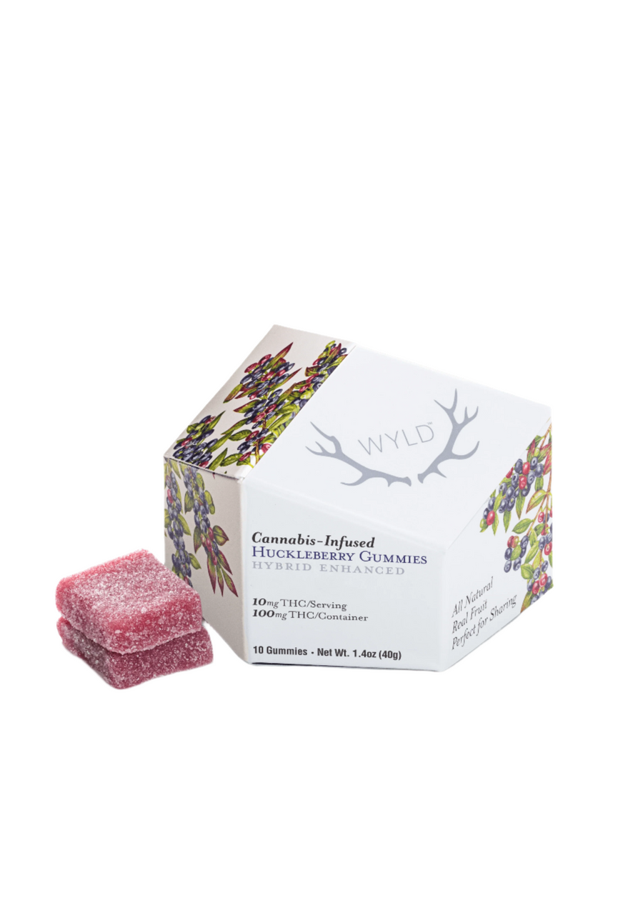 Huckleberry Hybrid Enhanced Gummies 100mg (WYLD)