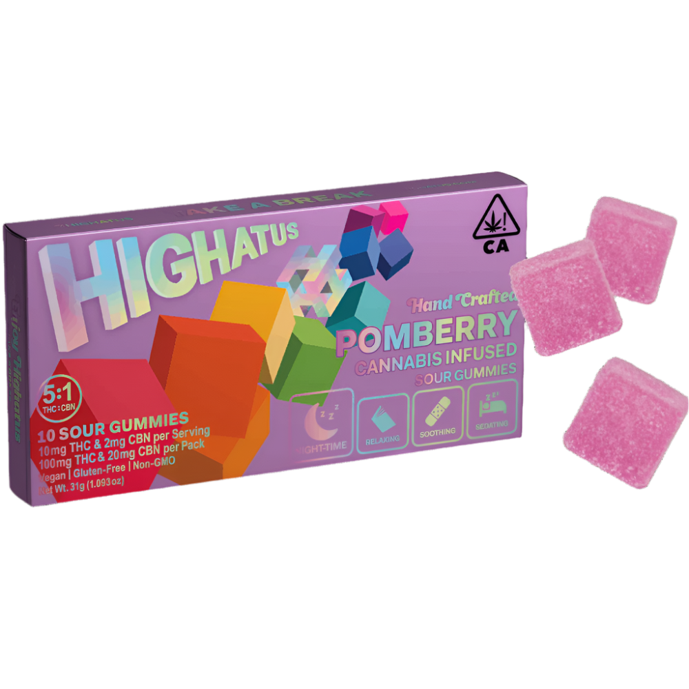 Pomberry 5:1 THC:CBN Sour Gummy (Highatus)