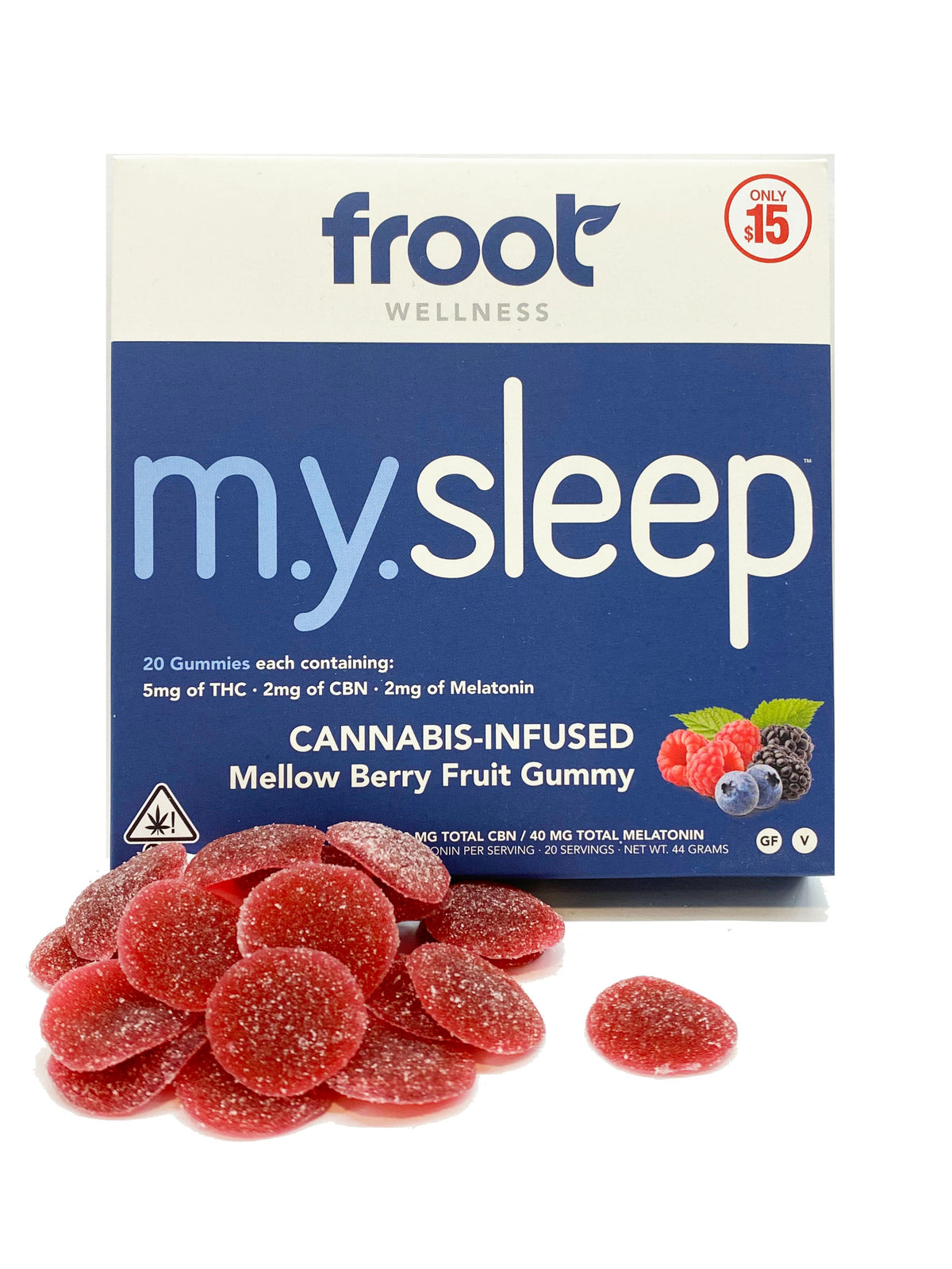 M.Y. SLEEP Gummies 40mg CBN + 100mg THC (Froot)
