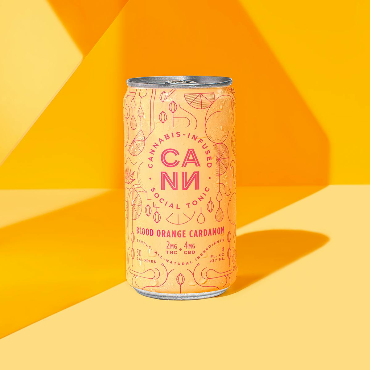 Blood Orange Cardamom Social Tonic 6pk (Cann)