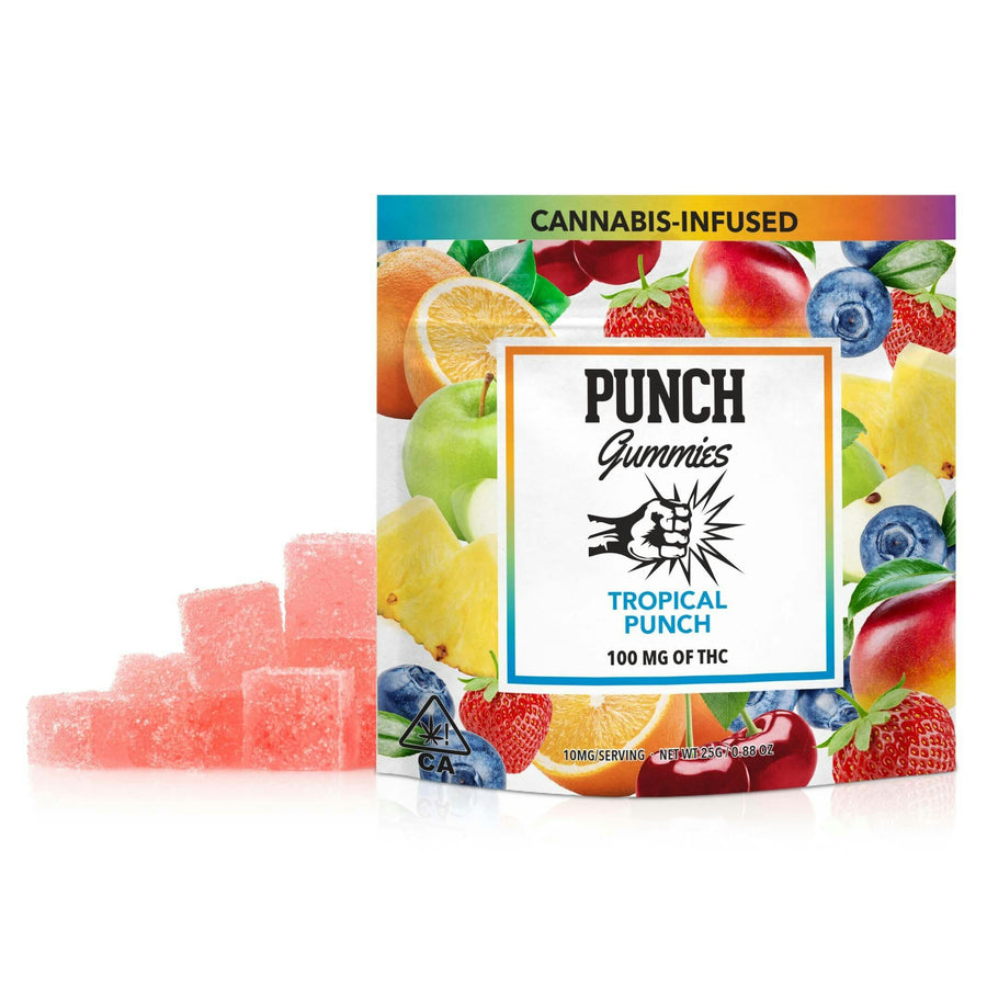 Tropical Punch Gummies 10pk 100mg THC (Punch Edibles & Extracts)