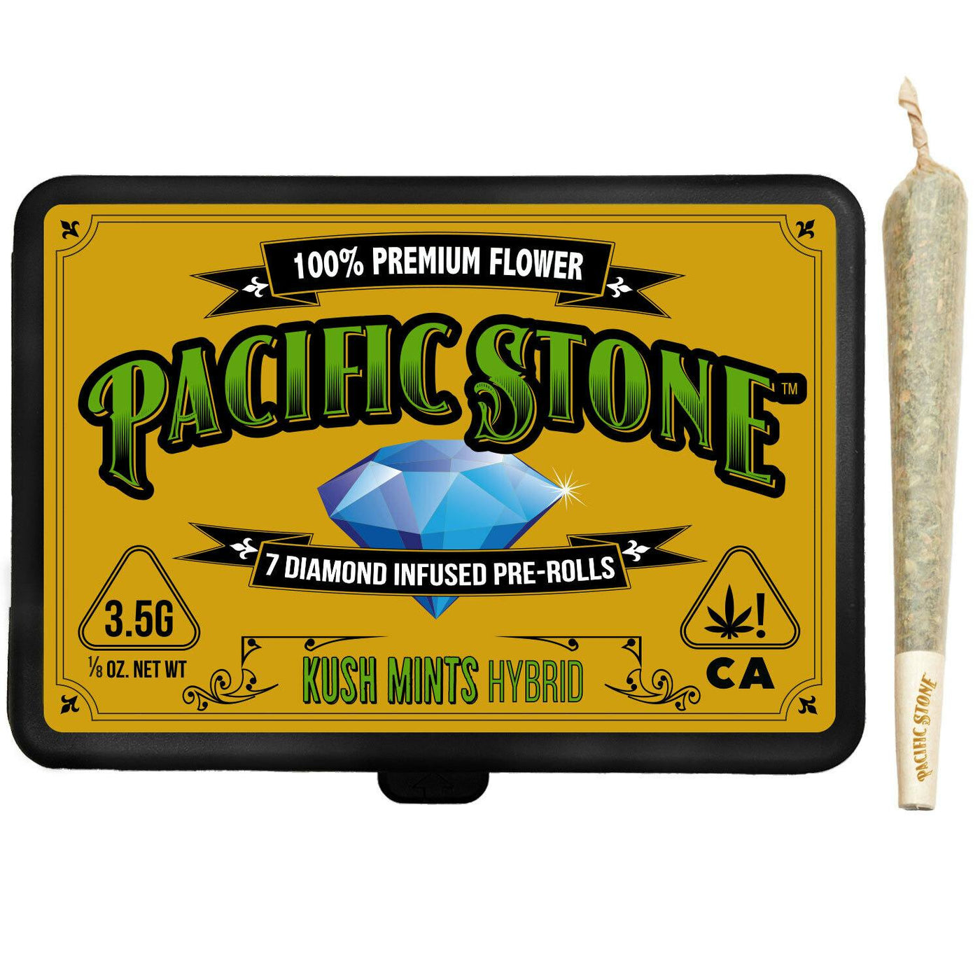 Kush Mints Hybrid Infused Pre-Rolls 7pk (3.5g)(Pacific Stone)