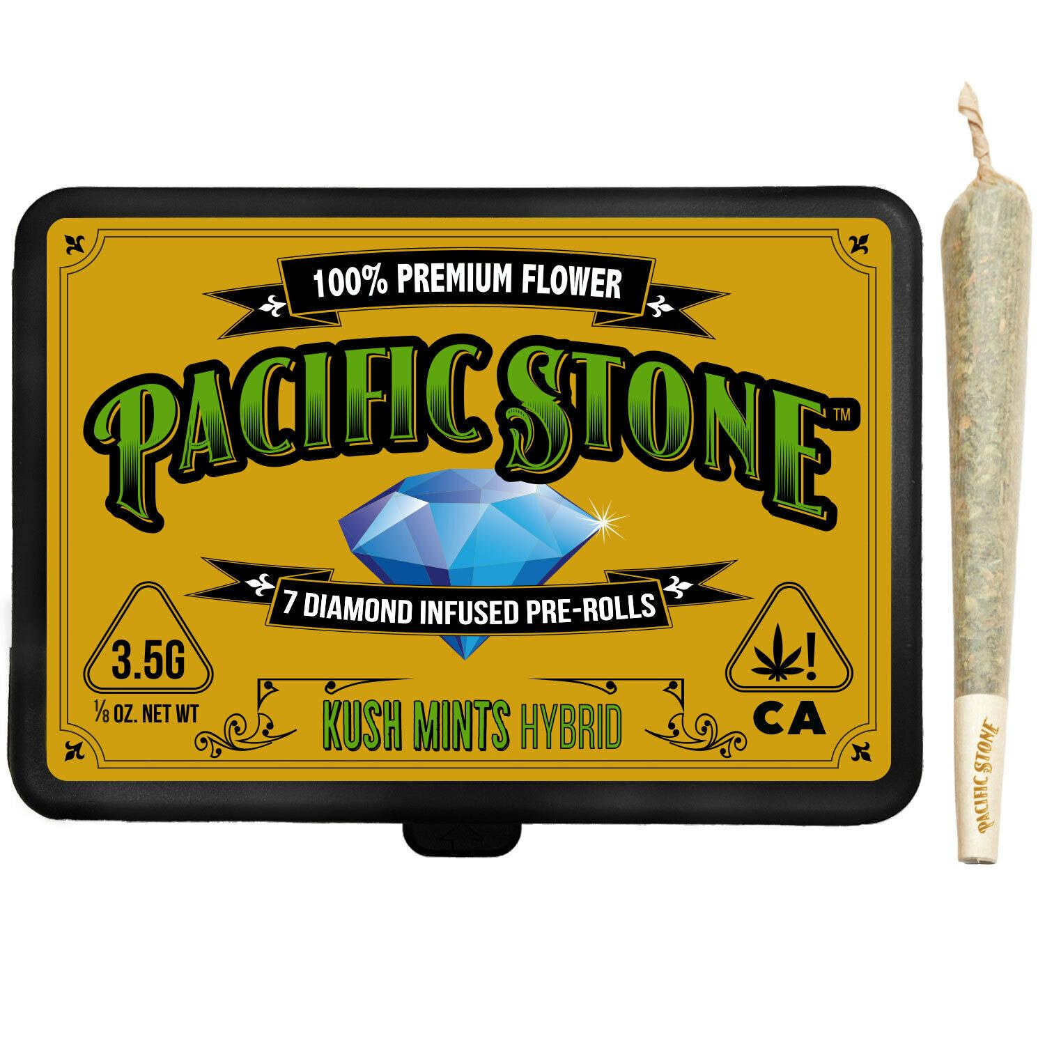 Kush Mints Hybrid Infused Pre-Rolls 7pk (3.5g)(Pacific Stone)
