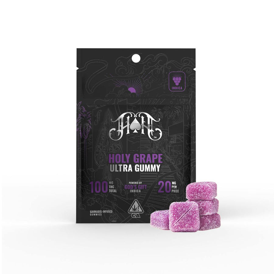 Holy Grape: Indica Ultra-Pure Gummies 5pk 100mg THC (Heavy Hitters)