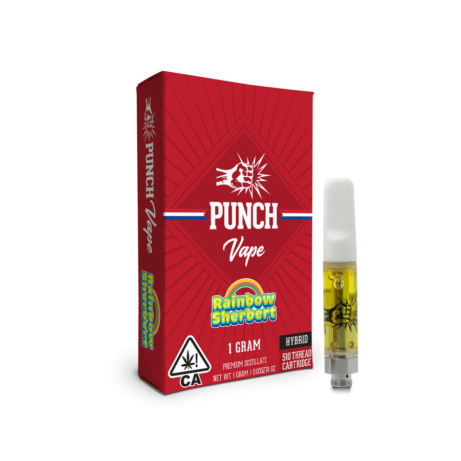 Rainbow Sherbert 510 Distillate Cart 1g (Punch Edibles & Extracts)