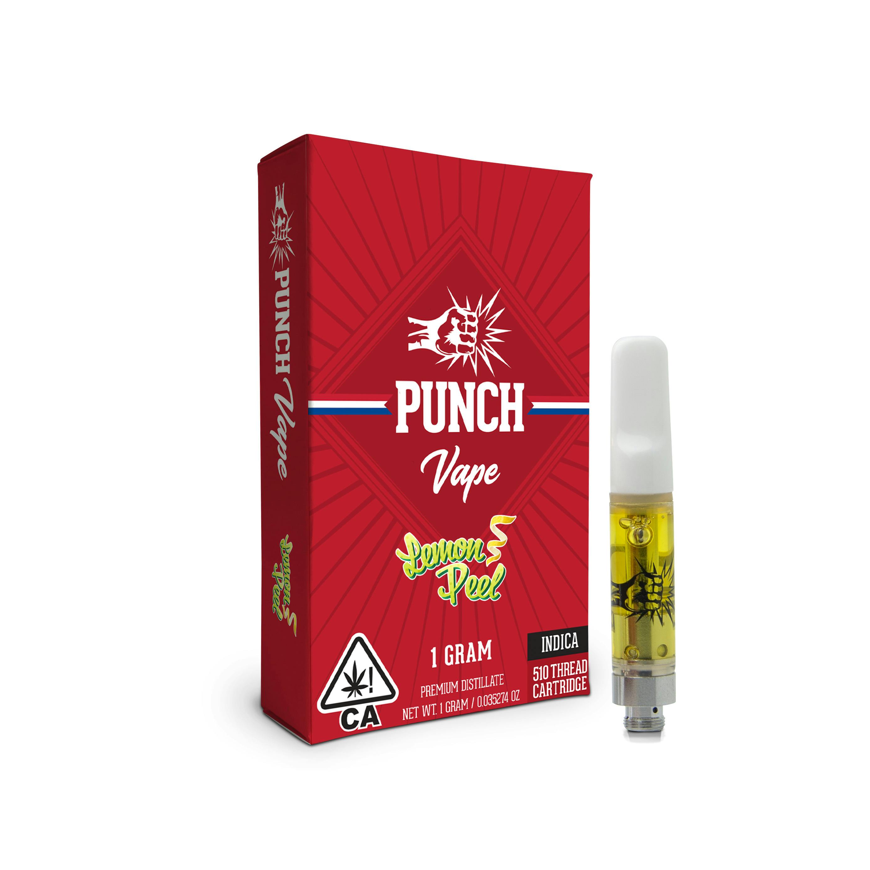 Lemon Peel 510 Distillate Cart 1g (Punch Edibles & Extracts)