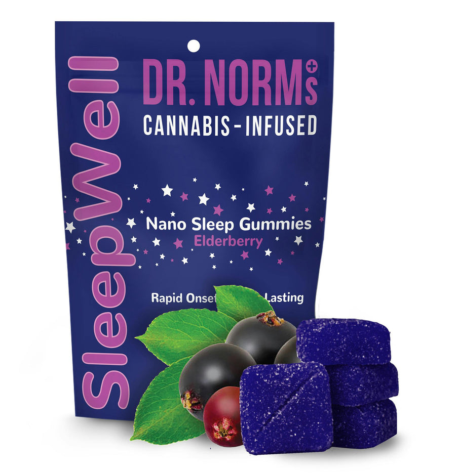 SLEEPWELL Elderberry Fast-Acting Sleep Gummies 100mg THC 50mg CBN (Dr. Norm's)