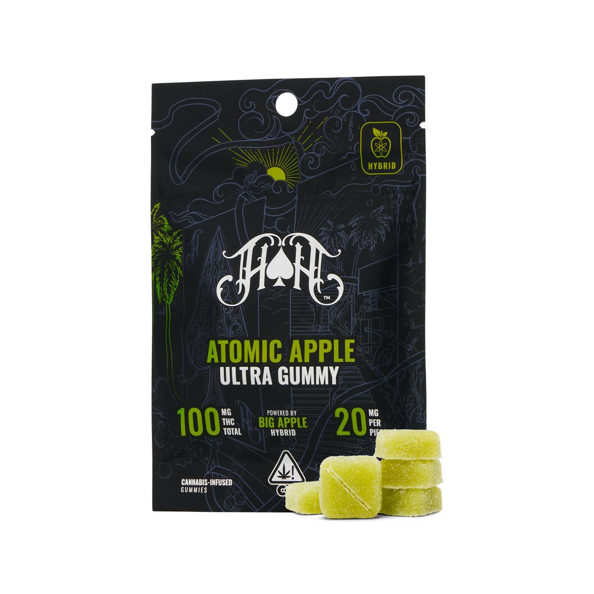 Atomic Apple: Hybrid Ultra Pure Gummies 10pk (HEAVY HITTERS)