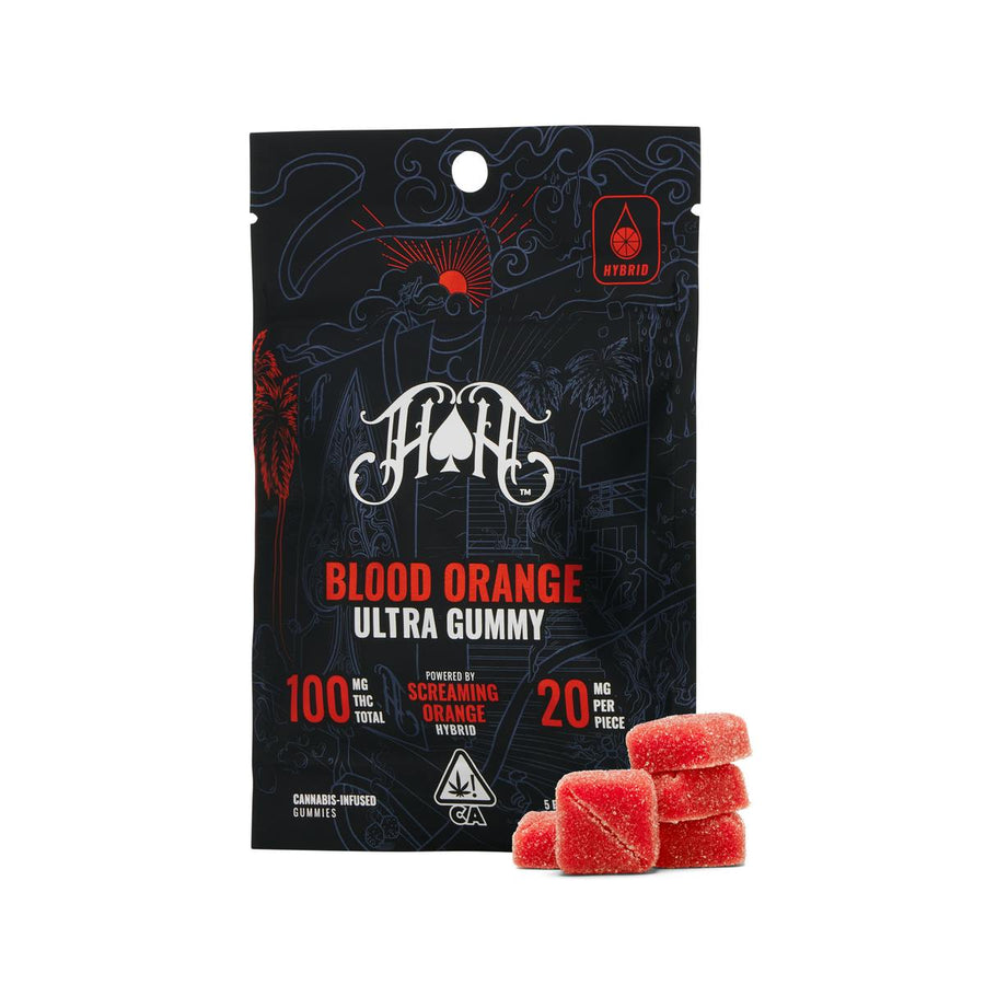 Blood Orange: Hybrid Ultra-Pure Gummies 5pk 100mg THC (Heavy Hitters)
