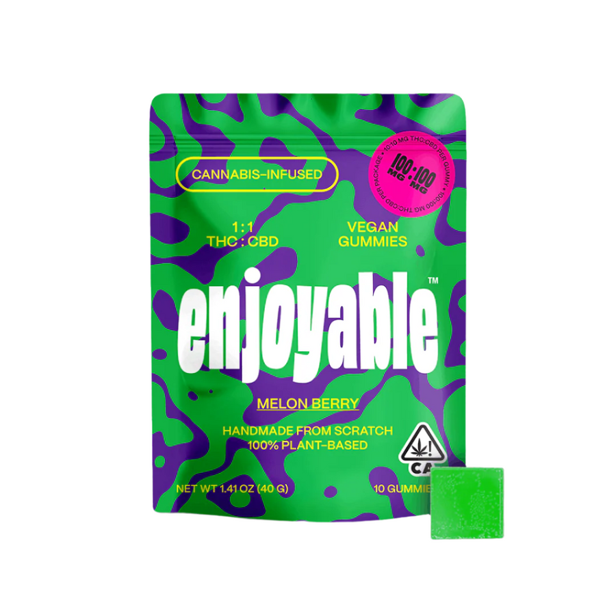 Melon Berry Vegan Gummies 1:1 THC:CBD (Enjoyable)