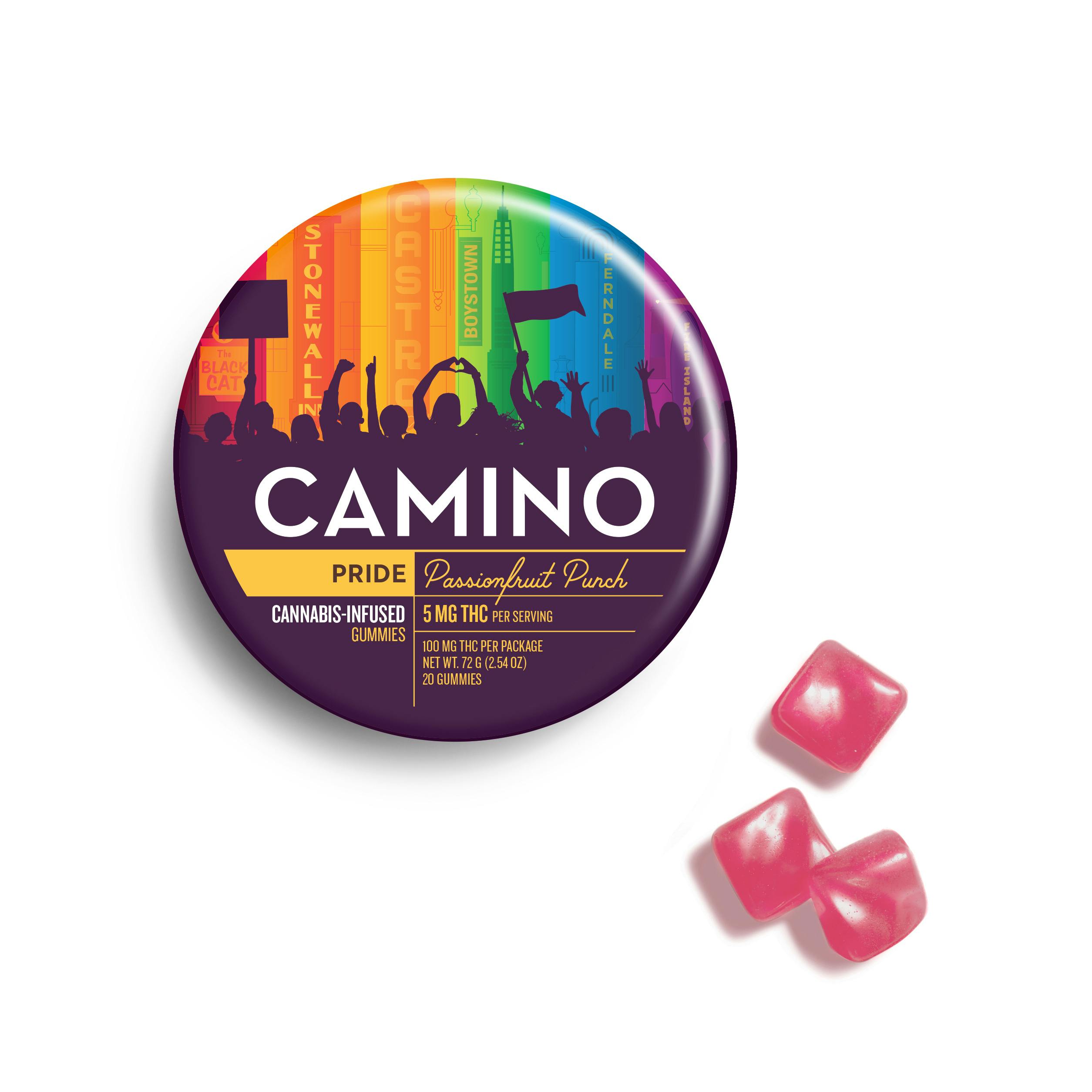 Camino Passionfruit Punch 'Pride' Gummies (Kiva Confections)