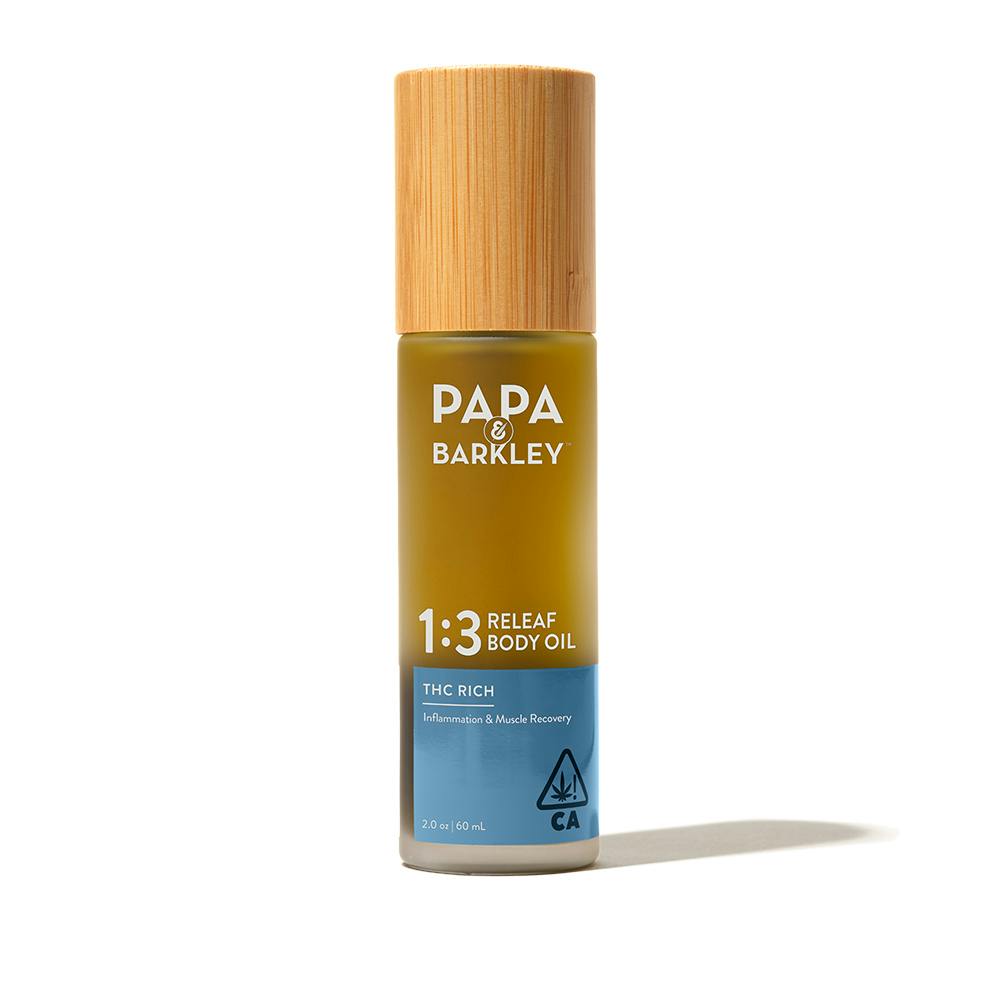 Releaf Body Oil 1:3 CBD:THC (Papa & Barkley)