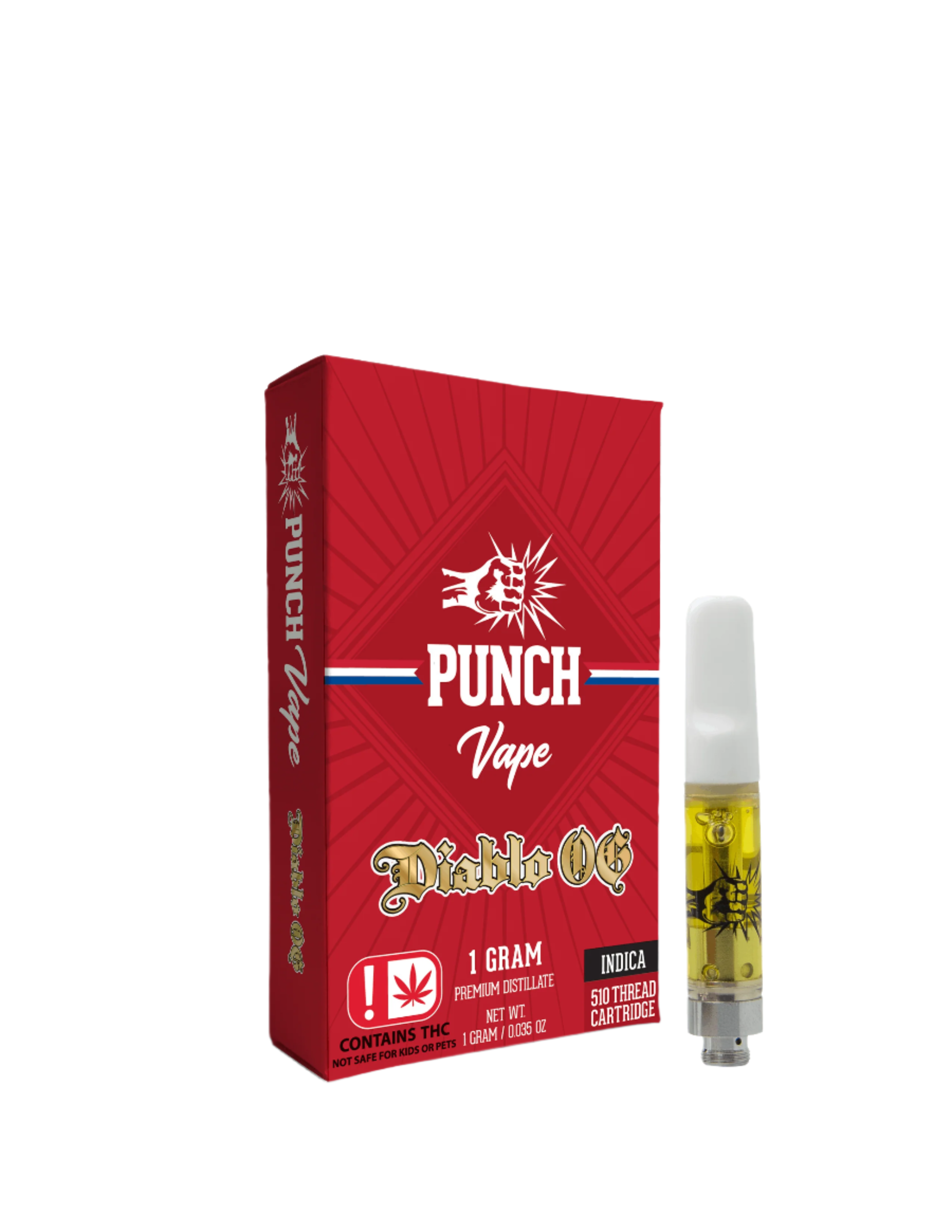 Diablo OG 510 Distillate Cart 1g (Punch Edibles & Extracts)