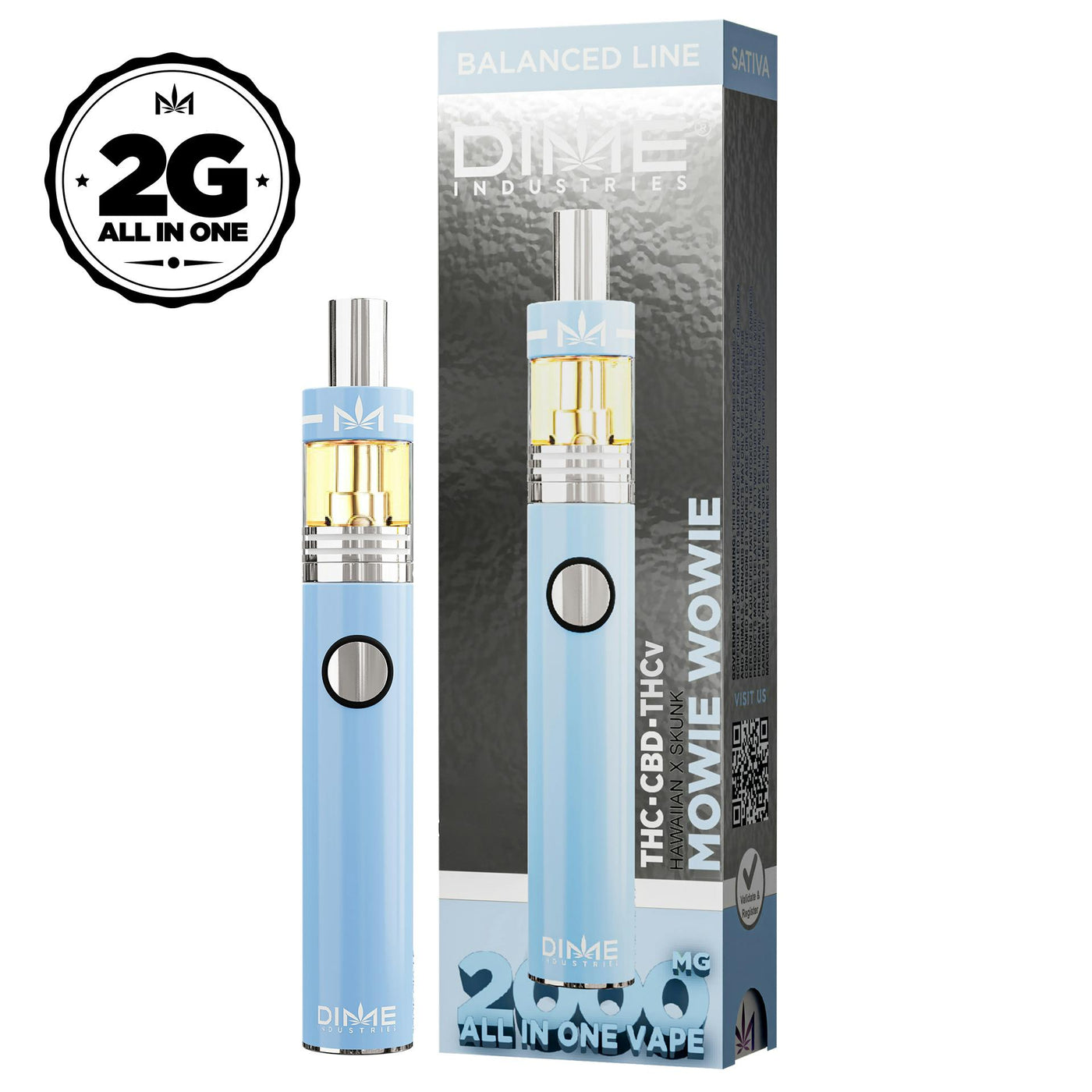 Mowie Wowie Balanced Line Disposable 2G (Dime Industries)