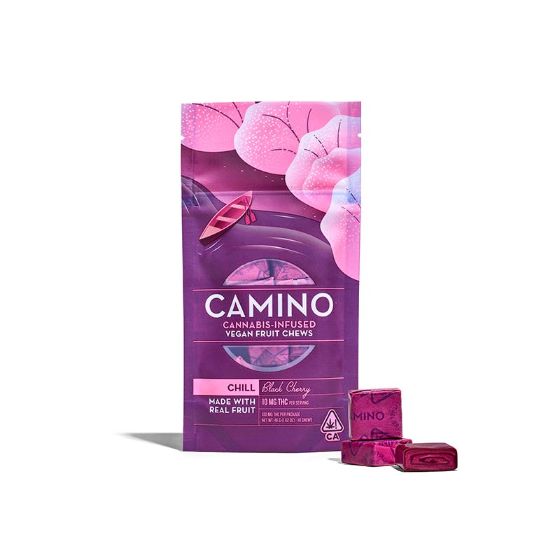 Camino Black Cherry 'Chill' Fruit Chews (Kiva Confections)