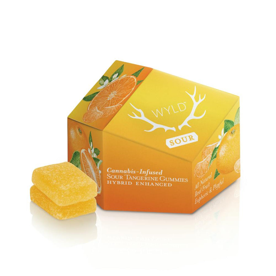 Sour Tangerine Hybrid Enhanced Gummies 100mg (WYLD)
