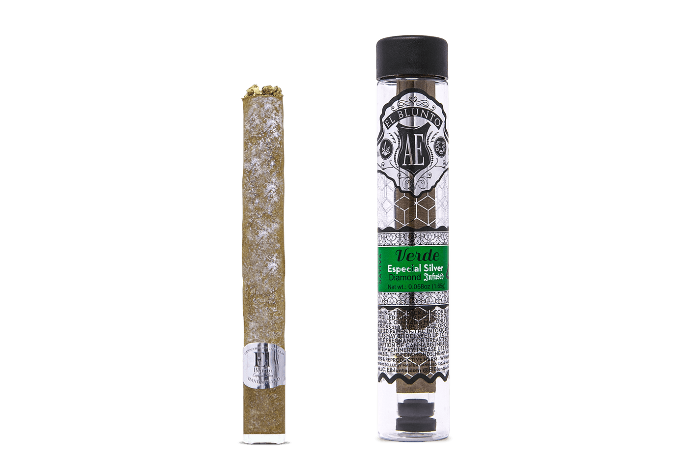 Verde El Blunto Silver Diamond Blunt Infused 1.65g (El Blunto by Albert Einstone's)