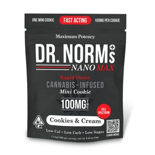 Cookies & Cream Fast-Acting Nano 100mg MAX Cookie (Dr. Norm's)