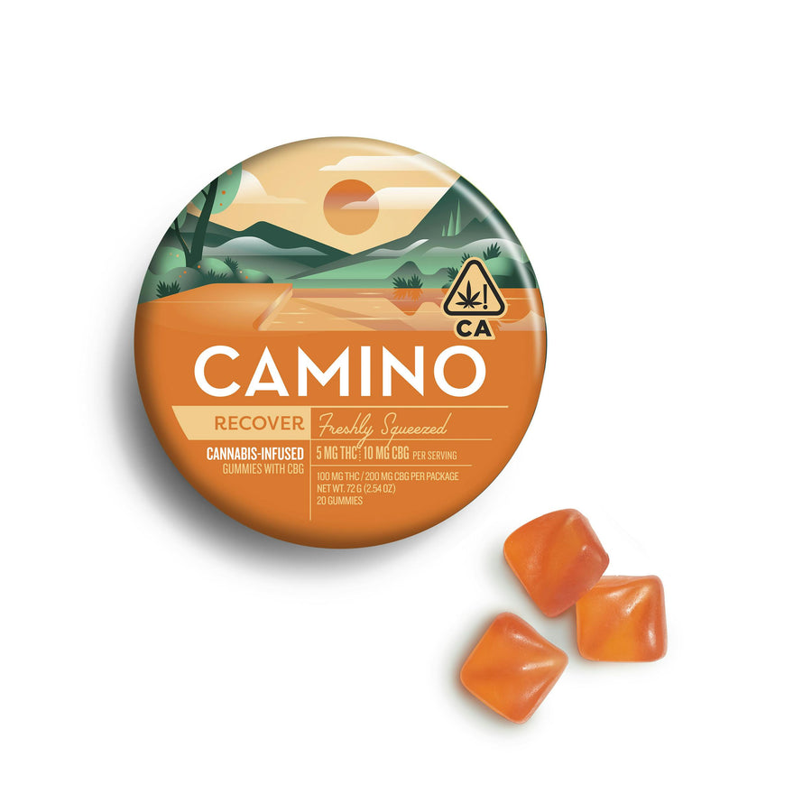 Camino Freshly Squeezed "Recover" CBG Gummies (Kiva Confections)