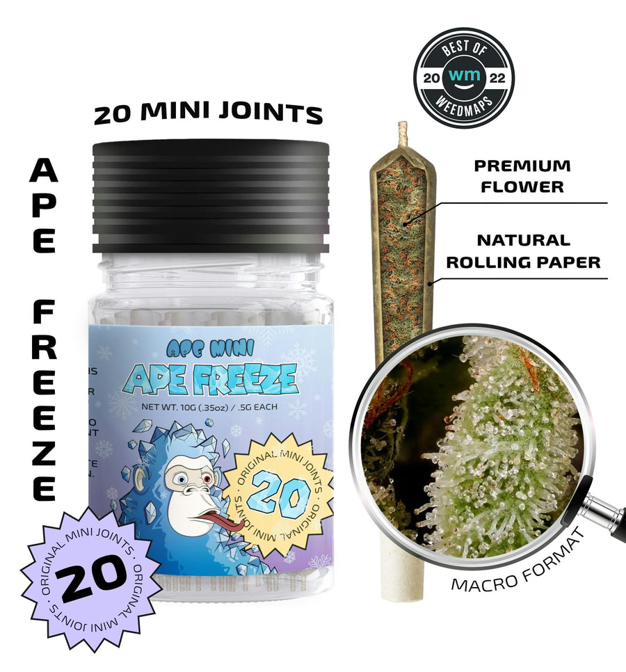 Ape Freeze original mini joints 20pk (APE Premium Cannabis Corp)