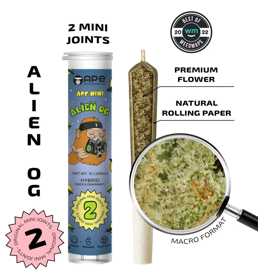 Alien OG 2 original mini joints 1g (APE Premium Cannabis Corp)