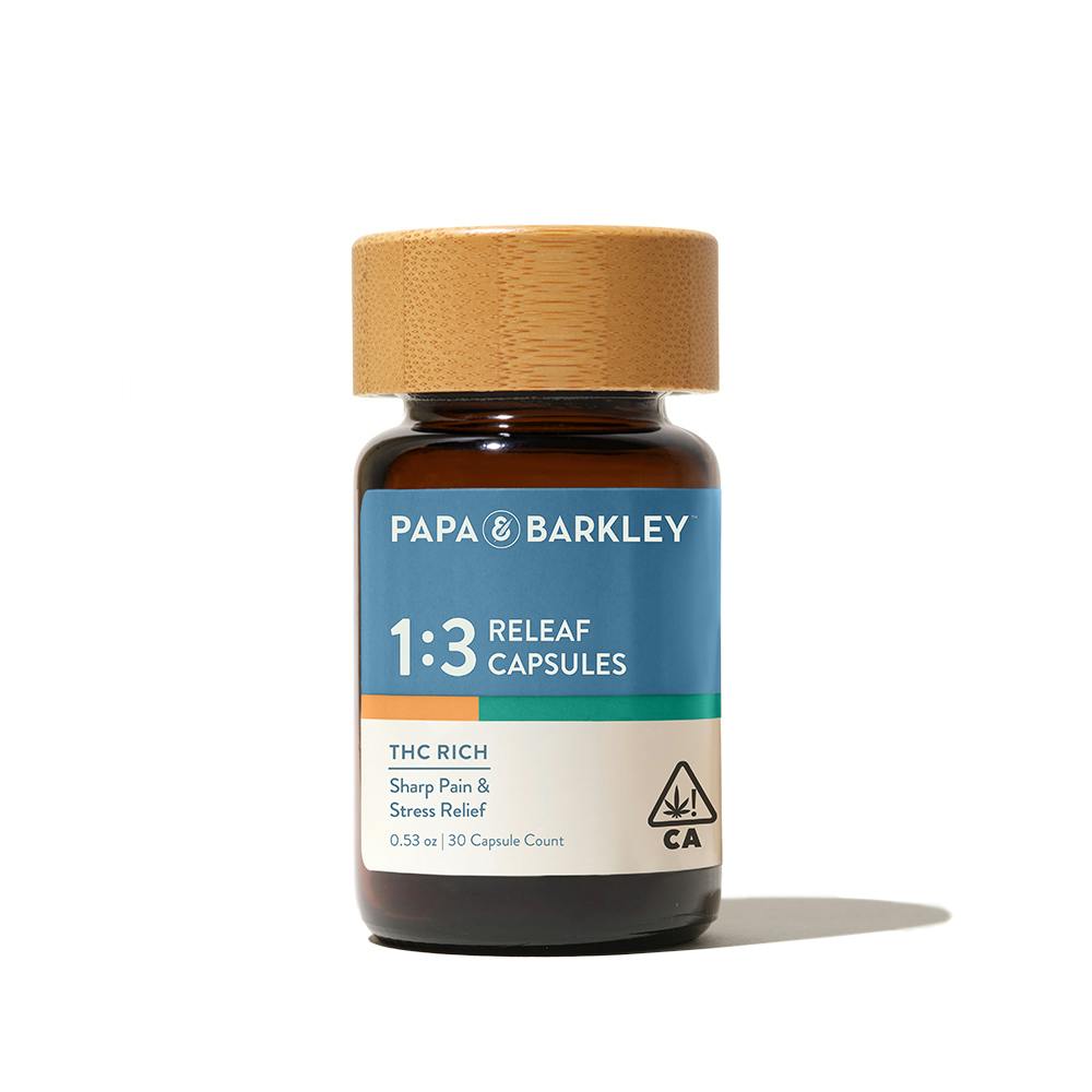 1:3 CBD:THC Releaf Capsules 30ct 900mg (Papa & Barkley)
