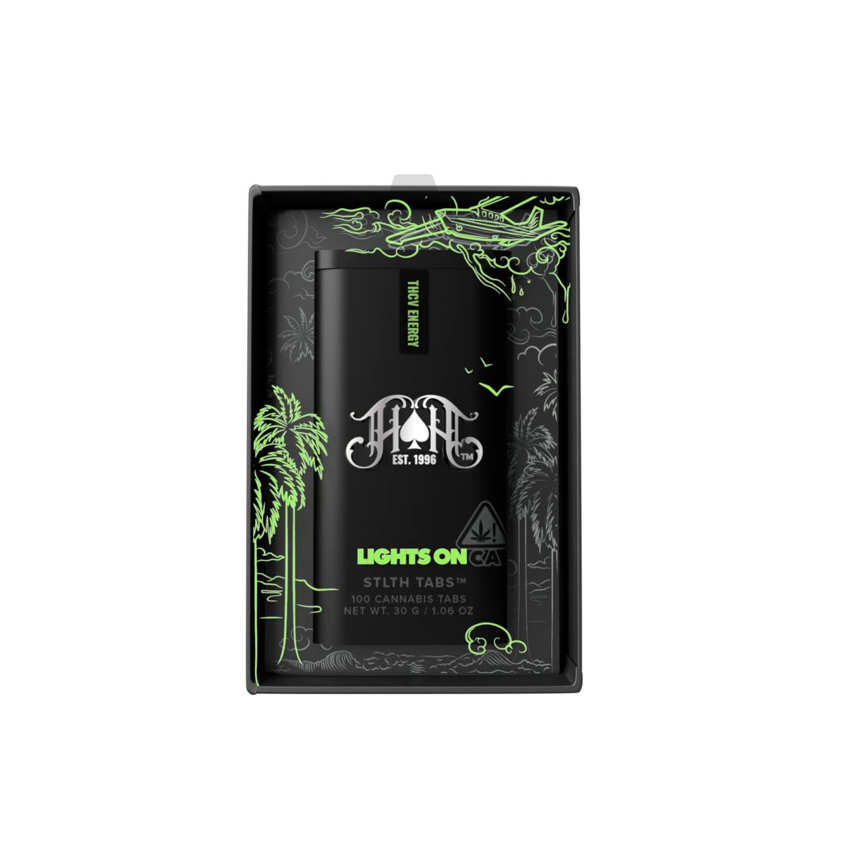 Lights On THCV Energy Stlth Tabs THC 100pk (HEAVY HITTERS)