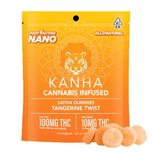 Tangerine Twist NANO 100mg THC 10pk (KANHA)