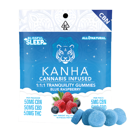 Tranquility SLEEP 1:1:1 50mg CBN/50mg CBD/50mg THC 10pk (KANHA)