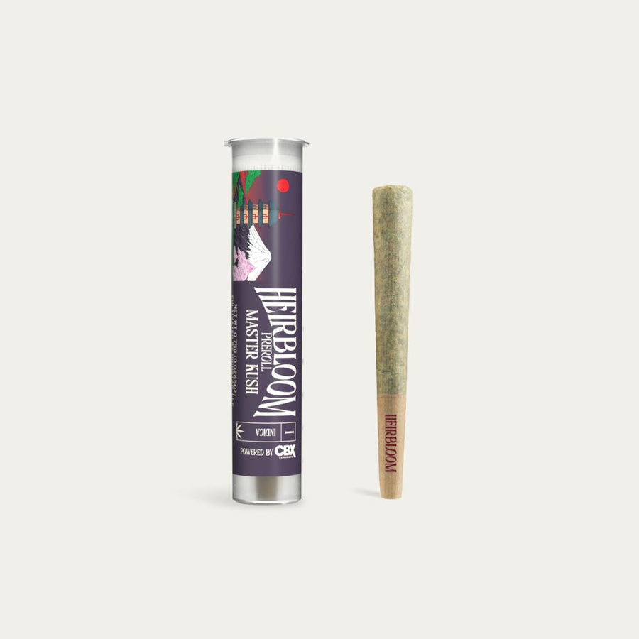 Master Kush Pre Roll 0.75g (Heirbloom Legacy Flower)