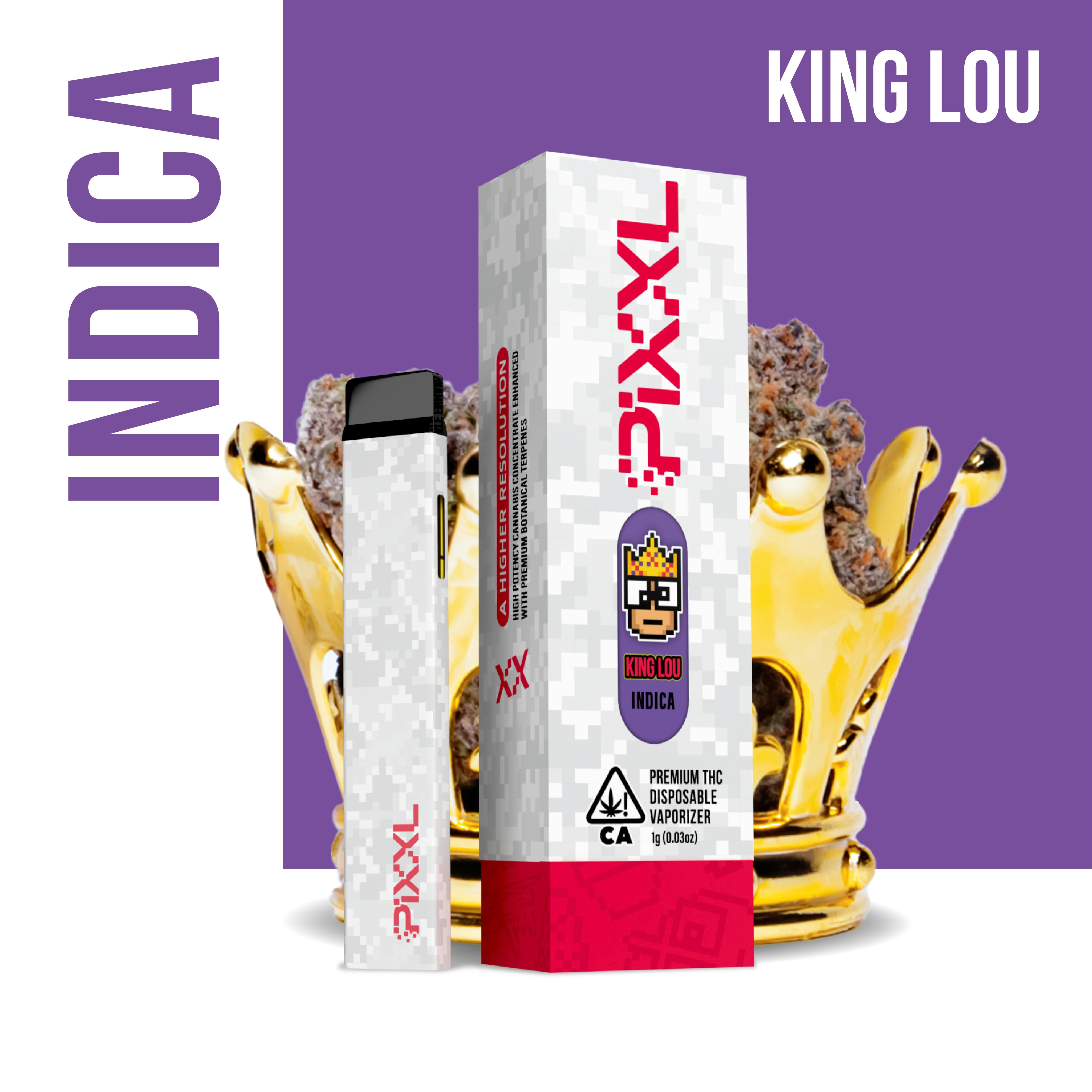 King Lou Premium THC Disposable 1g (Pixxl)