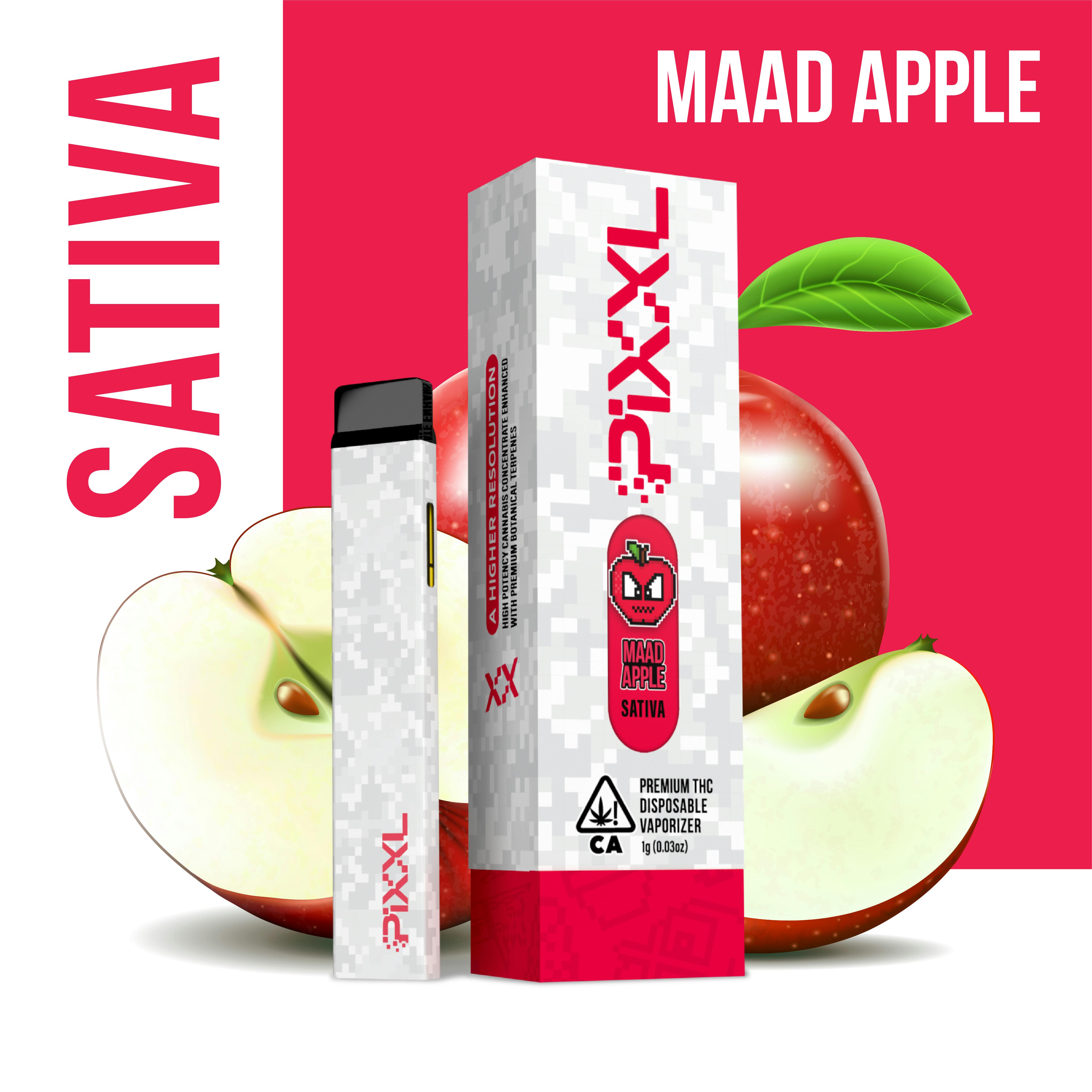 Maad Apple Premium THC Disposable 1g (Pixxl)