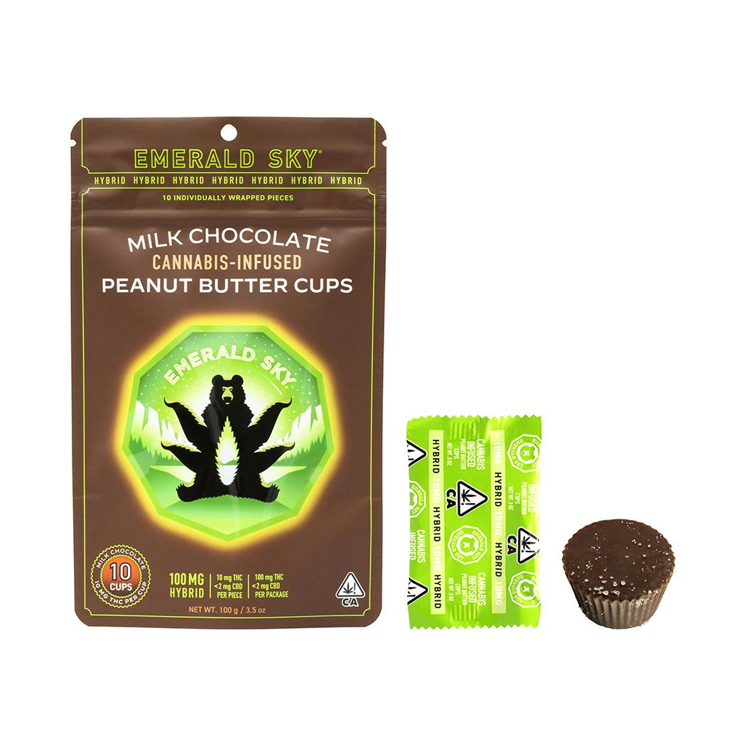 Hybrid Milk Chocolate Peanut Butter Cups 10pk (Emerald Sky)