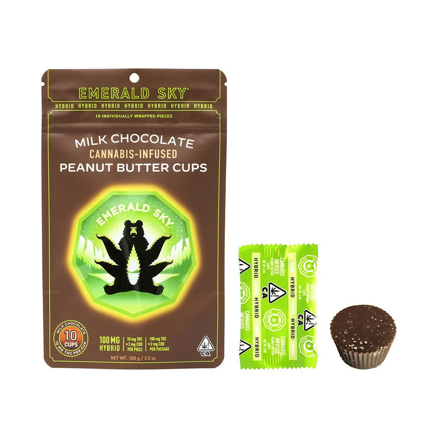 Hybrid Milk Chocolate Peanut Butter Cups 10pk (Emerald Sky)