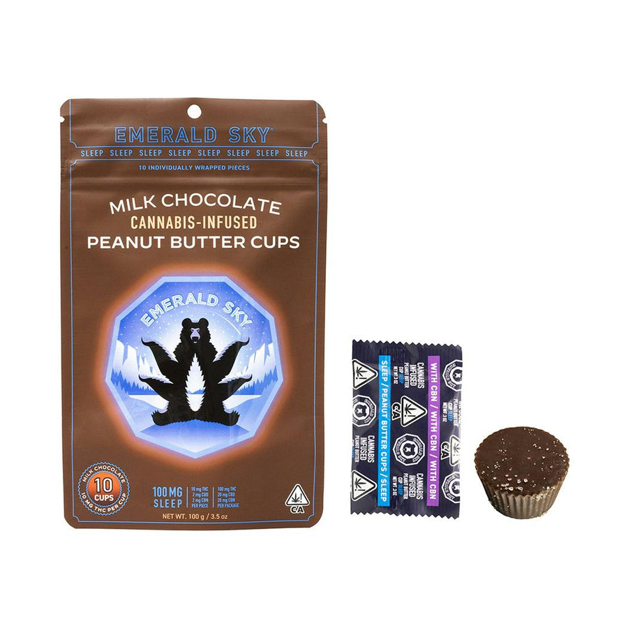Sleep Milk Chocolate Peanut Butter Cups 10pk (Emerald Sky)