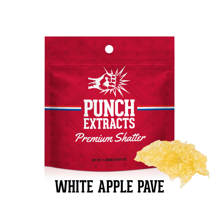 White Apple Pave BHO Shatter (1g)