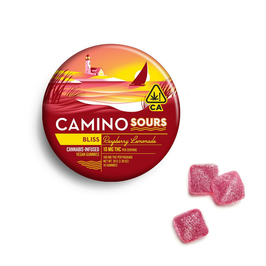 Camino Raspberry Lemonade "Bliss" Sours Gummies (Kiva Confections)