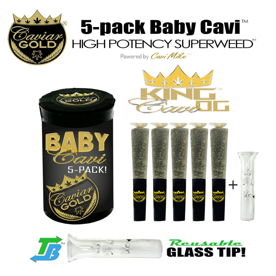 Caviar Gold l Baby Cavi l King Cavi OG l 2.5g 5pk (Caviar Gold)