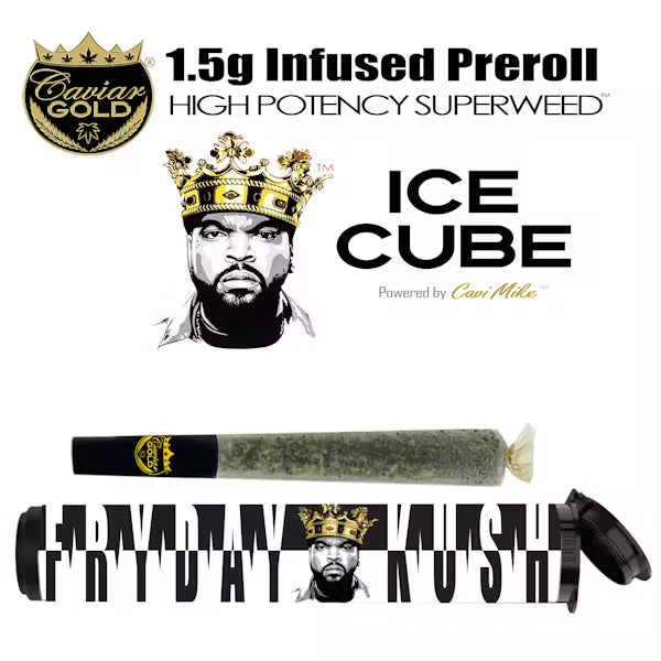 Fryday Kush Cavi Cone Infused Pre-Roll 1.5g (Caviar Gold)