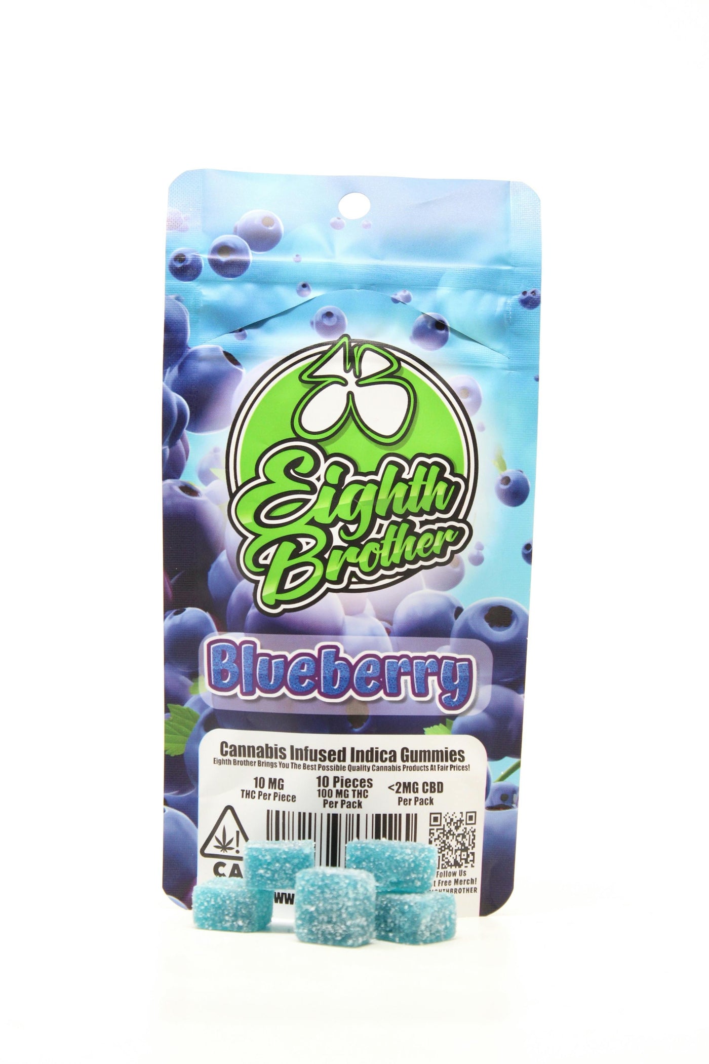 Blueberry Gummies 10pk - 100mg (Eighth Brother)