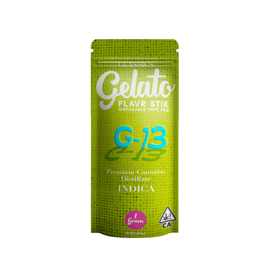 G-13  Flavr Stick Disposable Vape 1g (Gelato)