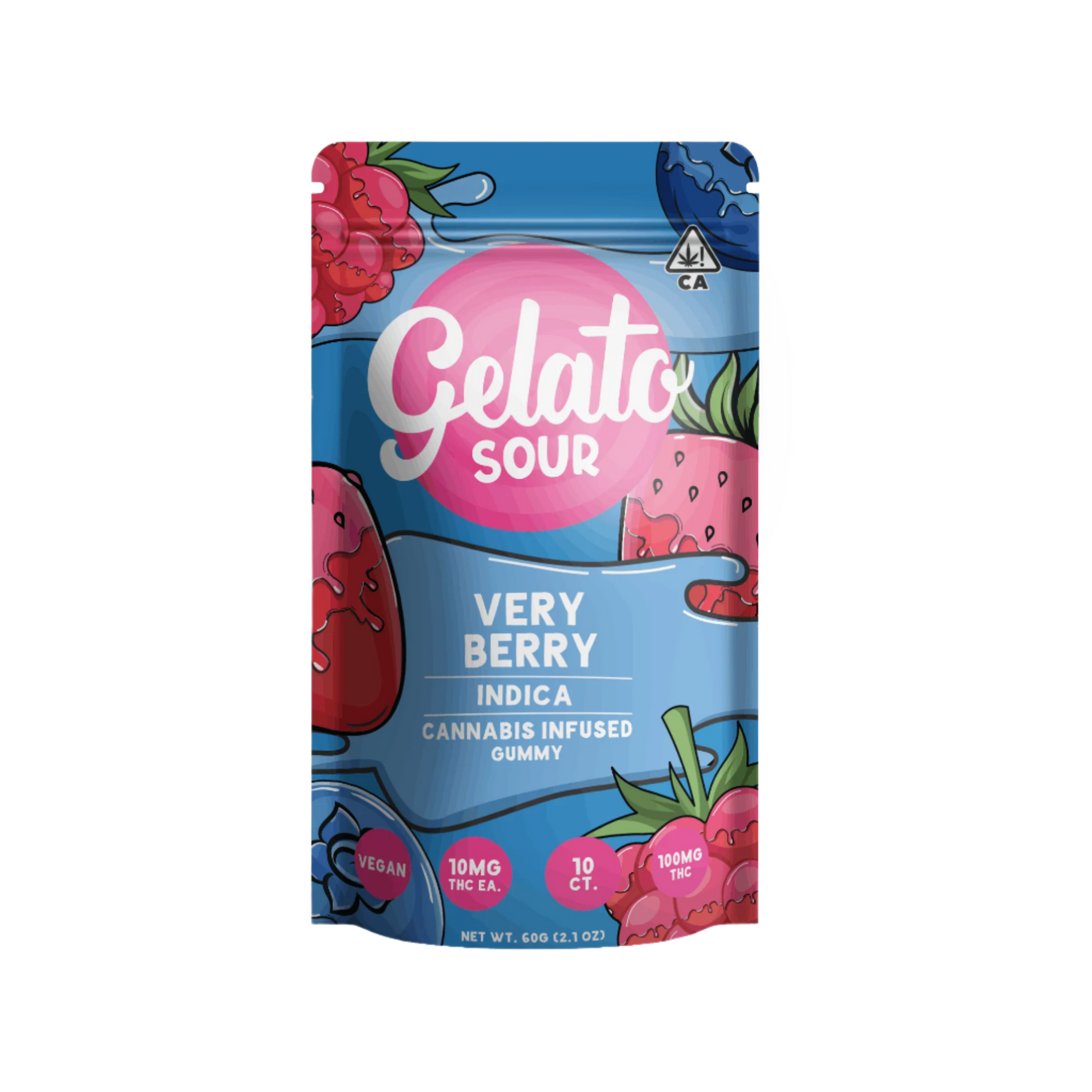 Sour Very Berry Gummies 100mg (Gelato)