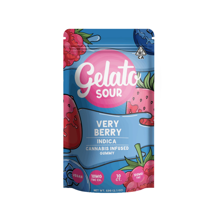 Sour Very Berry Gummies 100mg (Gelato)