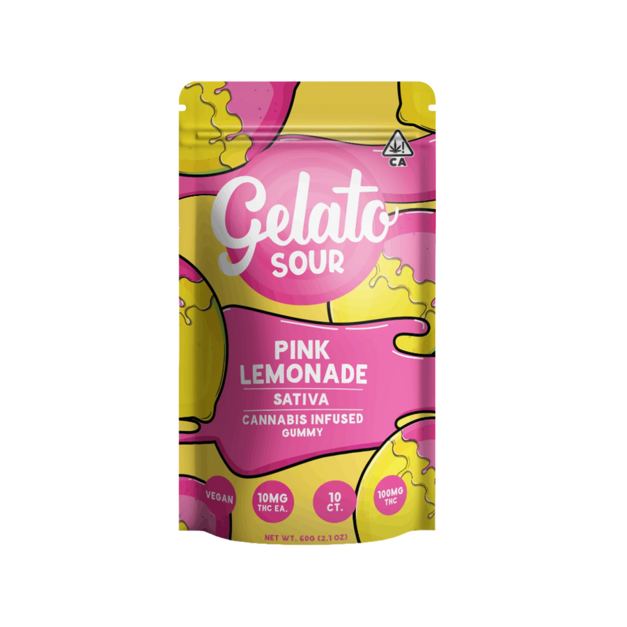 Sour Pink Lemonade Gummies 100mg (Gelato)