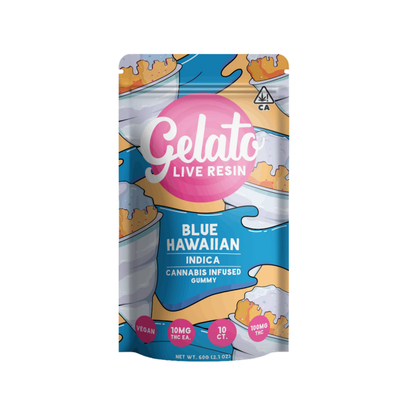 Blue Hawaiian Gummies 100mg (Gelato)