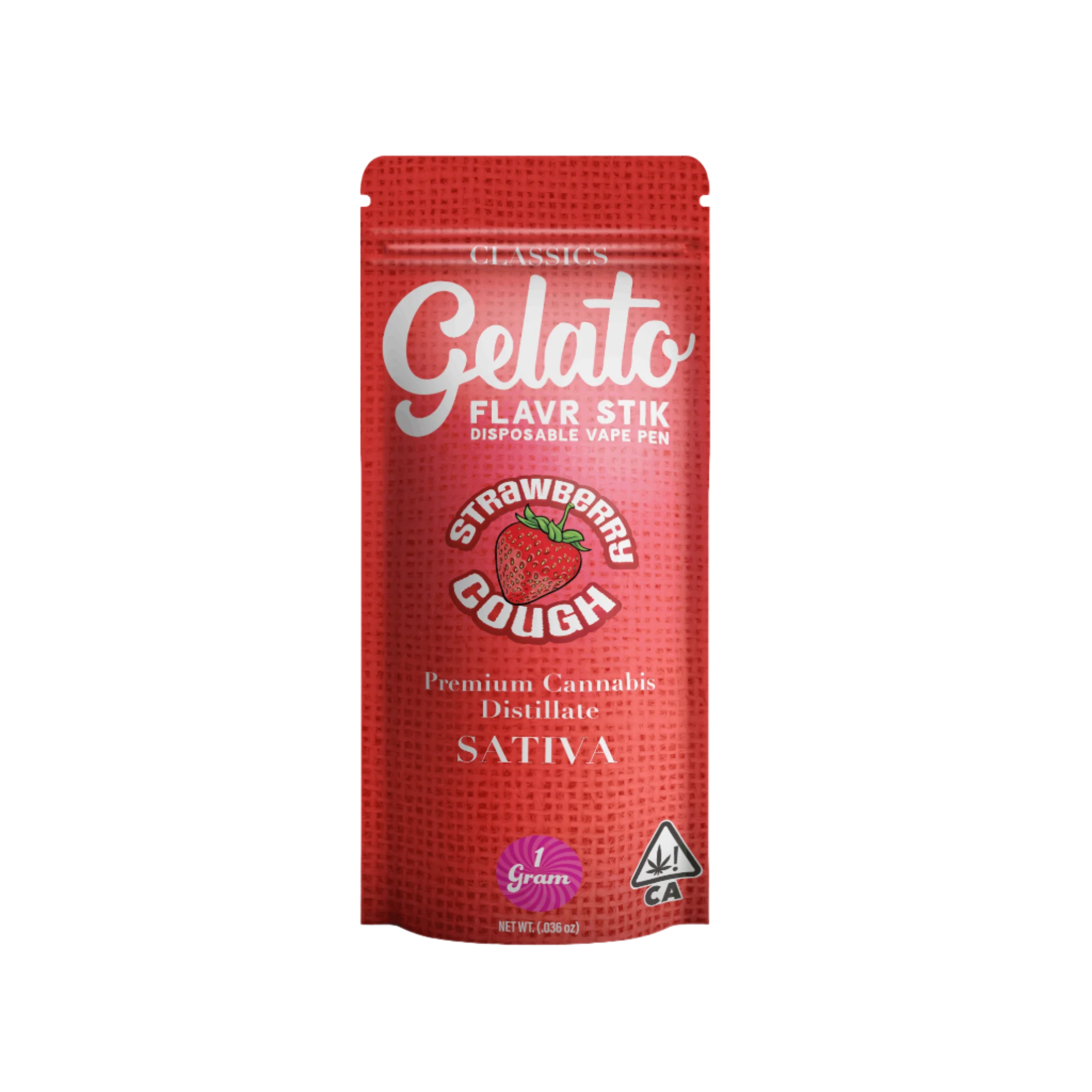 Strawberry Cough Flavr Stick Disposable Vape 1g (Gelato)