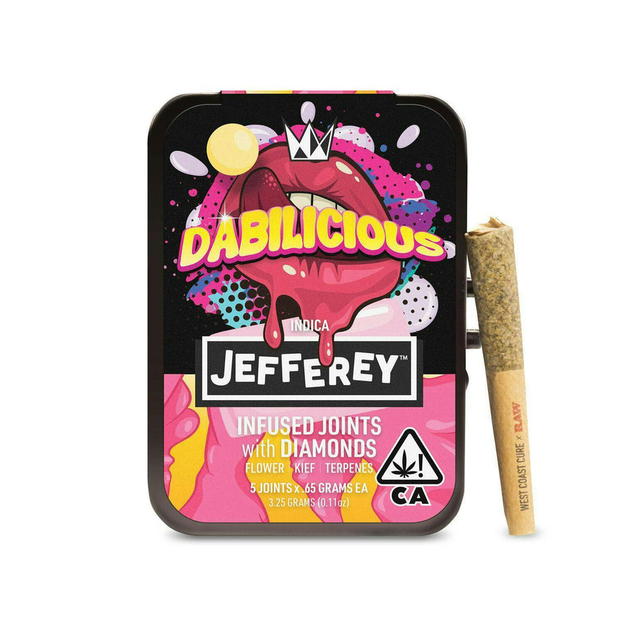 Dabilicious - Jefferey Infused Joint .65g 5 Pack (West Coast Cure)