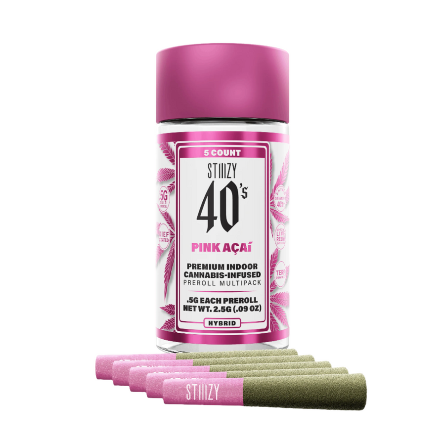PINK ACAI 40's Infused Preroll 5pk 2.5g (STIIIZY)